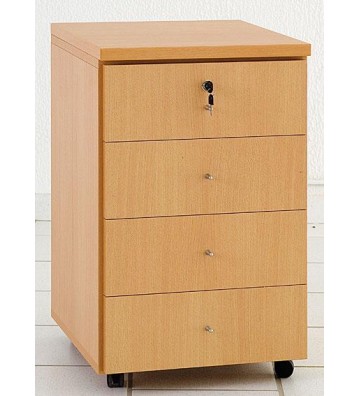 Caisson A 4 Tiroirs Melamine